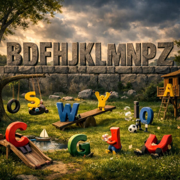 Letters of the alphabet