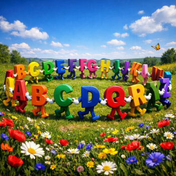 letters dancing